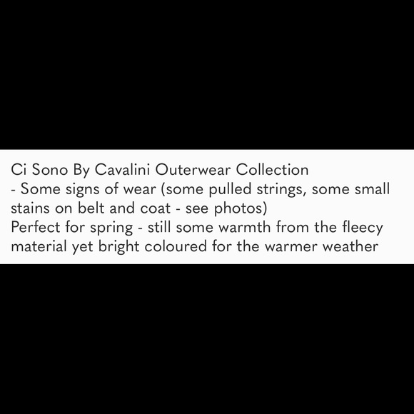 Ci Sono By Cavalini Double Breasted Fleece Coat - Picture 9 of 9